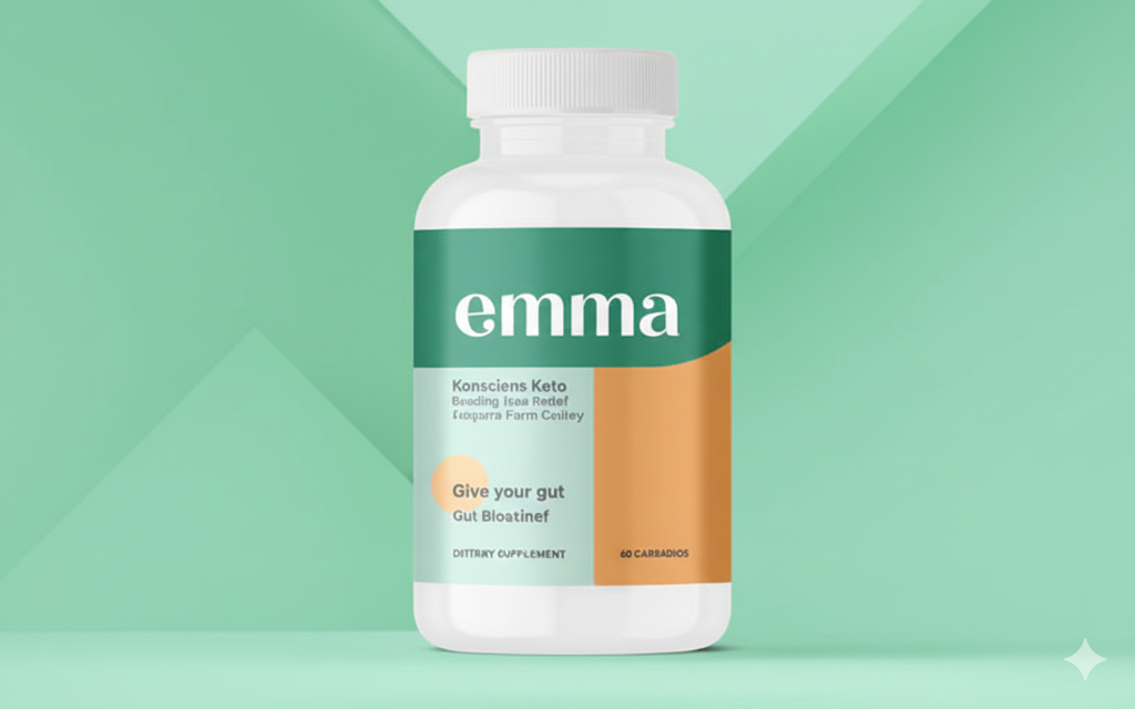 Emma Relief Konsciens Keto | Gut Bloating & Digestive Support Supplement | 60 Capsules