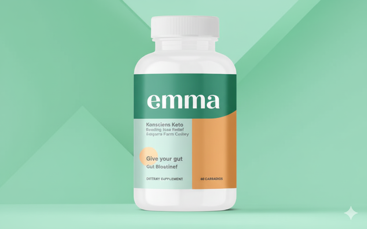 Emma Relief Konsciens Keto | Gut Bloating & Digestive Support Supplement | 60 Capsules