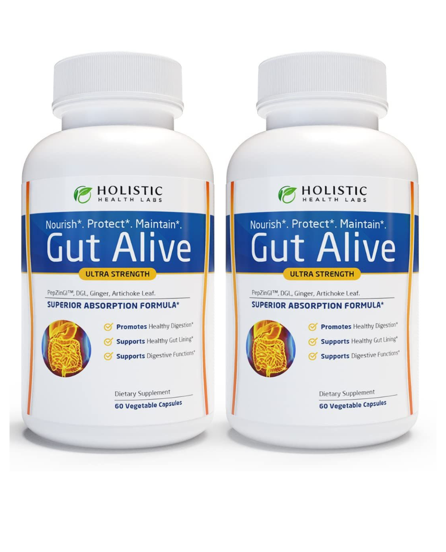 Holistic Health Labs Gut Alive – Ultra Strength, Superior Absorption (120 Capsules)