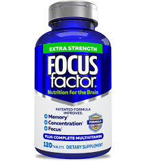 Focus Factor Adults Extra Strength – Brain Supplement for Memory, Focus & Mental Clarity | 120 Tablets