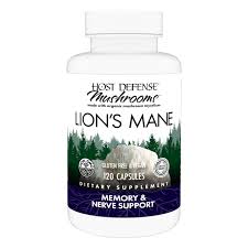 Host Defense Lion’s Mane Mushroom 120 Capsules | Brain Focus & Mental Clarity Supplement