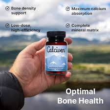 Calciven Natural Bone Support Supplements – 30 Capsules with Calcium, Vitamin D3 & Magnesium