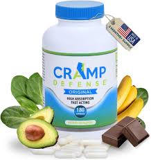 Cramp Defense 180 Capsules – Muscle Cramp Relief, Hydration and Electrolyte Balance Support Supplement