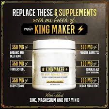 King Maker 13-in-1 Anabolic Supplement for Men – Strength, Muscle & Performance Support – 120 Capsules