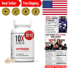 10X Health Optimize Methylated Multivitamin | 90 Capsules – Energy & Immune Support