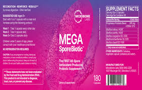 Mega Sporebiotic 180 Capsules | Gut Health & Microbiome Support