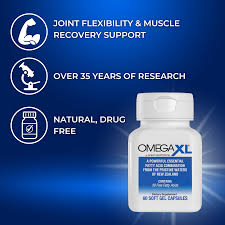 Omega XL Joint & Muscle Support | Natural Omega Supplement | 60 Softgels