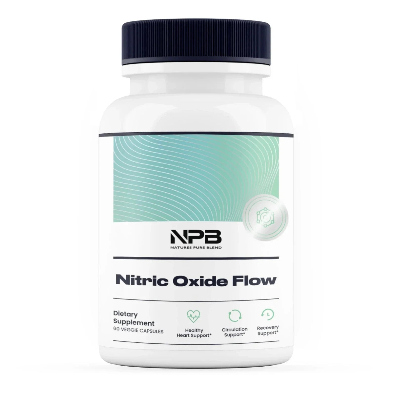 Nature’s Pure Blend Nitric Oxide Flow – Blood Pressure & Circulation Support | Heart Health & Energy Supplement