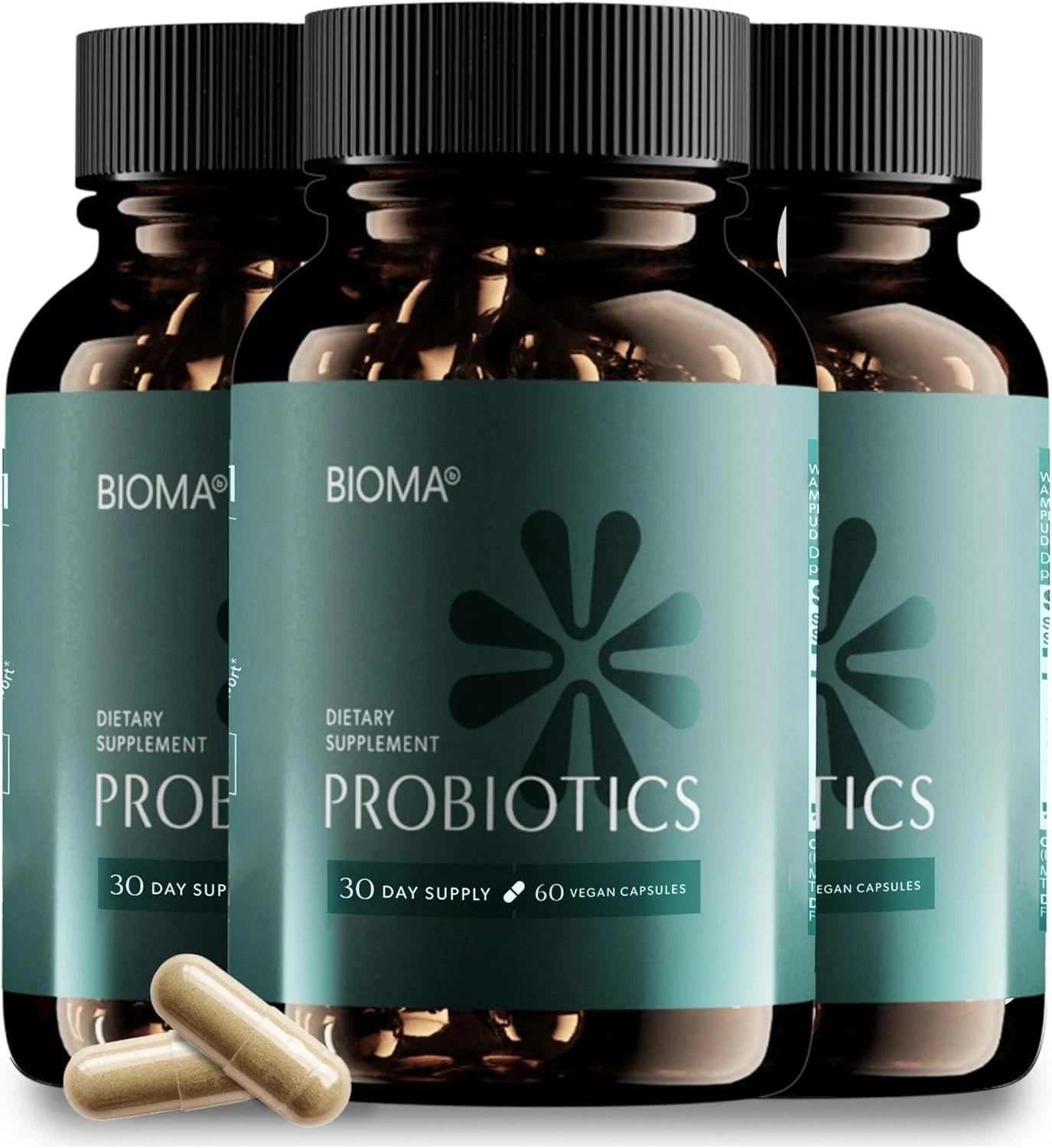 BIOMA Probiotics Digestive Health Gut Support for Men & Women 60 Capsules