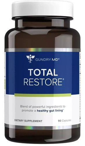 Gundry MD Total Restore – Gut Health & Gut Lining Support Supplement | 90 Capsules (Glass Bottle)