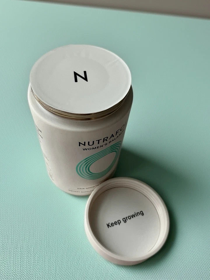 Nutrafol Women’s Hair Growth Supplement – 120 Capsules, Clinically Proven, Blue Plastic Bottle