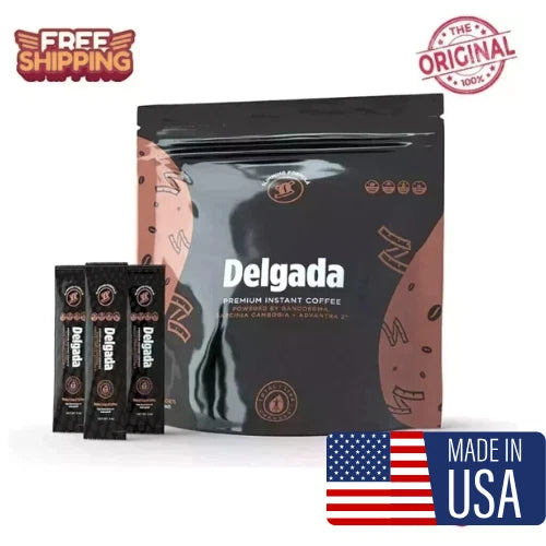 Delgada Premium Instant Espresso Coffee with Ganoderma Lucidum Mushroom