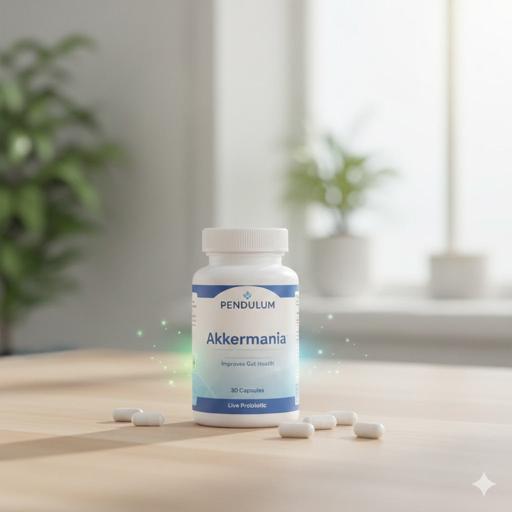 Pendulum Akkermansia – 30 Capsules Live Probiotic for Gut Health, Digestion & Microbiome Support